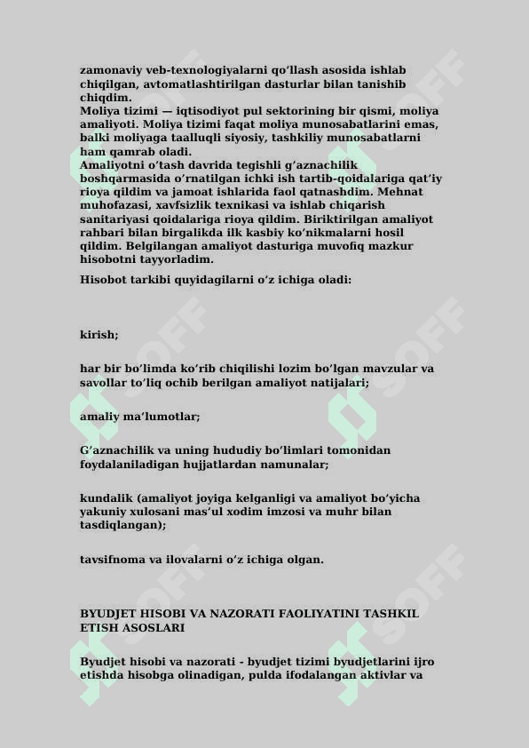 “Sariosiyo tuman Byudjetdan tashqari pensiya jamg’armasi ” 2