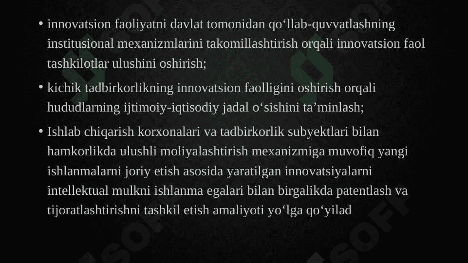 INNOVATSION INFRATUZILMA, TEXNOLOGIK PARKLAR VA TEXNOPOLISLAR 3