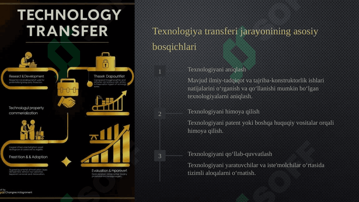 Innovatsiyalarni tijoratlashtirish va texnologiyalar transferi 4
