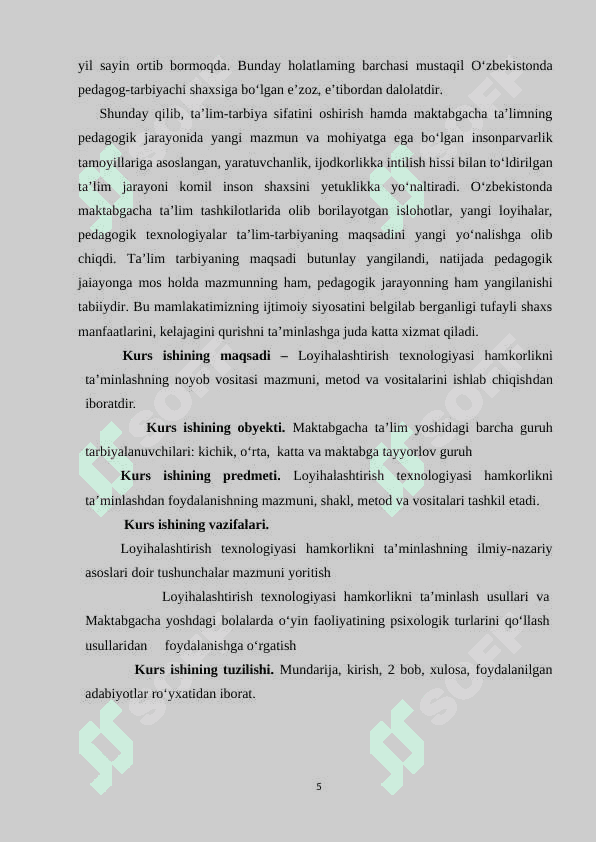 Loyihaviy faoliyat texnologiyasining pedagogikadagi o‘rni 5