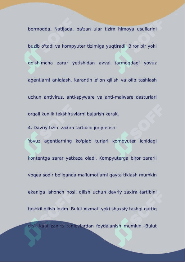Kompyuter viruslari va ulardan himoyalanish usullari 8