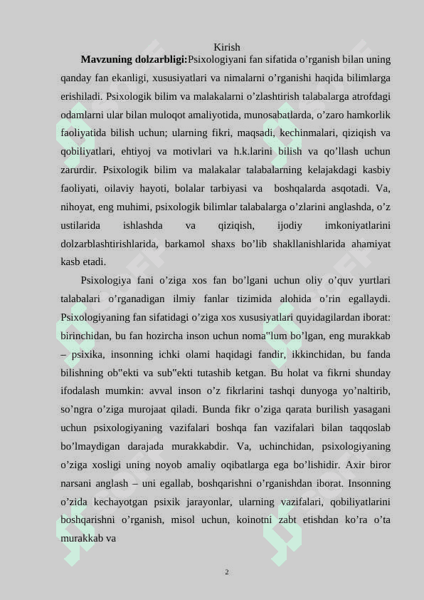 Psixologik maktablarning yuzaga kelishi 2