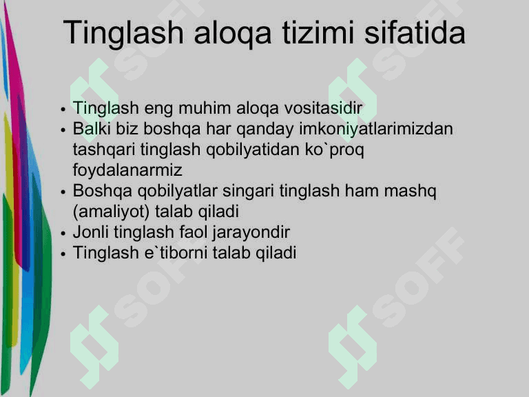 Samarali tinglash ko'nikmalari 6