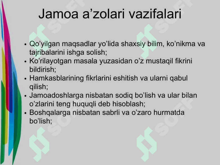 Jamoa bilan ishlash 4