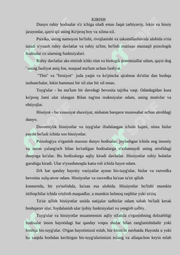 Nazariy vakillik haqida hissiyotlar 2