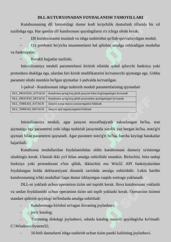 Maxsus DLL-ni amalga oshirish 3