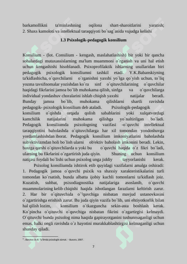 Psixodiagnostika-psixologik xizmat vazifalaridan biri sifatida 7