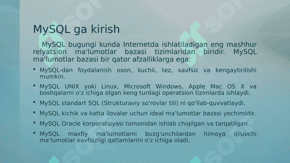 PHPда MySQL маълумотлар базасини бошқариш тизими билан ишлаш. 5