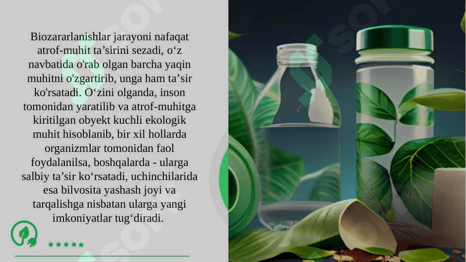 Biozararlanishning kelib chiqish sabablari bilan tanishuv 5