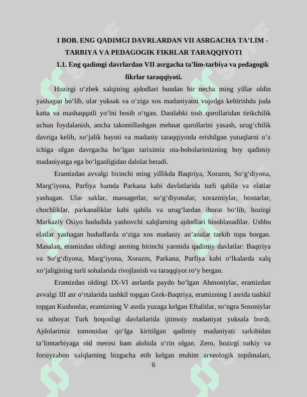 Eng qadimgi yozma manbalarda ta’lim  - tarbiya masalalari 6