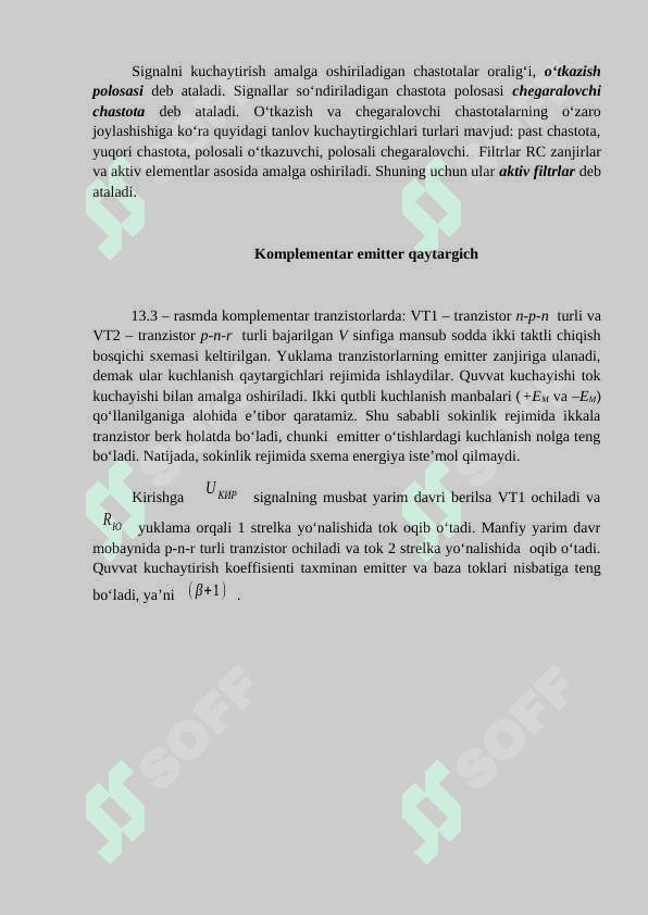 Differensial kuchaytirgich 8