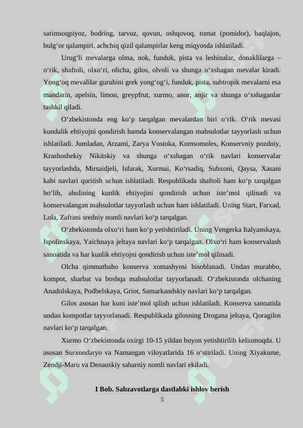 Sabzavotlardan tayyorlanadigan taom turlari va tayyorlanadigan taom turlari va tayyorlash jarayoni 5