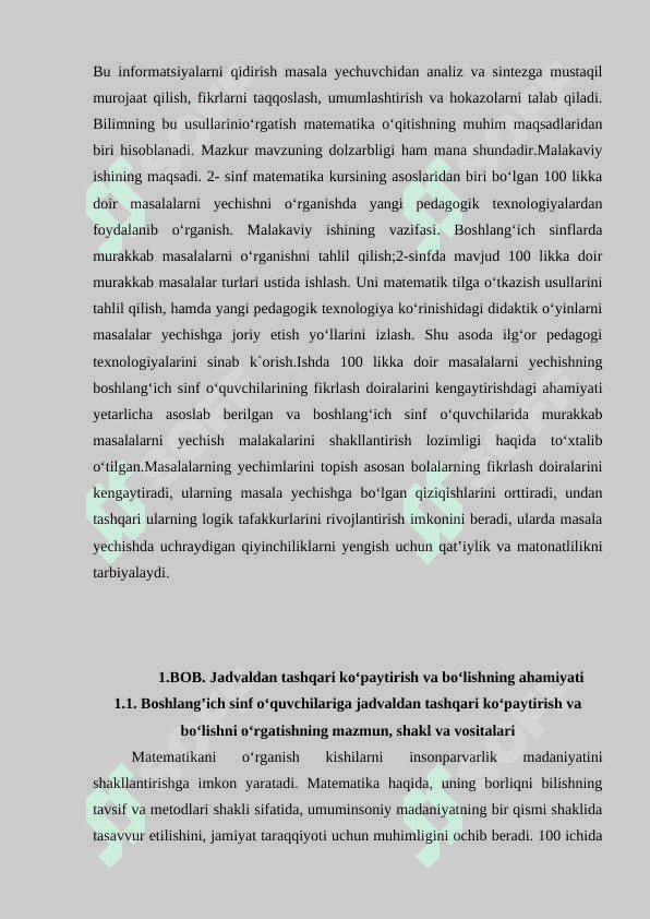 Jadvaldan tashqari ko‘paytirish va bo‘lish 6