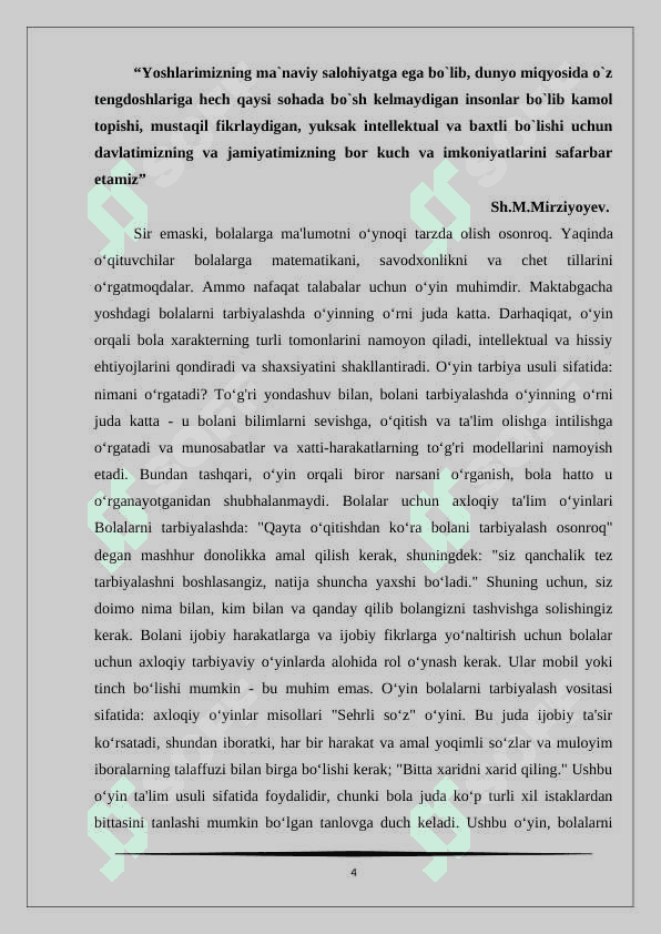 O’yin vositasida fidoyilik tarbiyasi 4