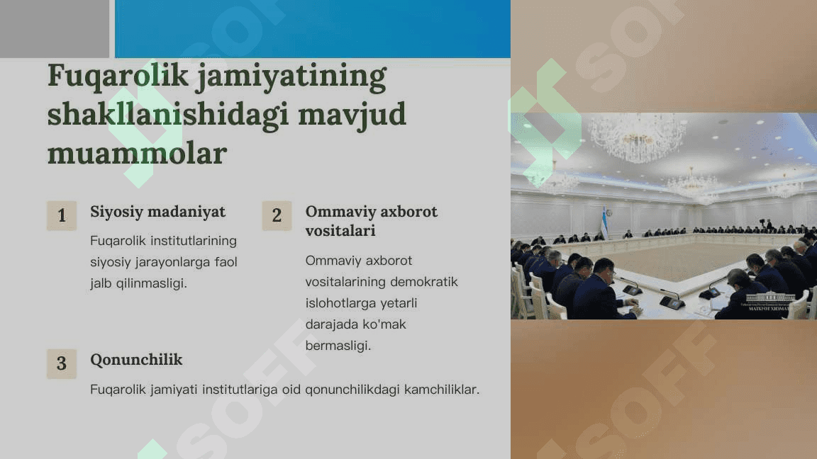 O'zbekistonda demokratik, fuqarolik jamiyati asoslarining shakllanishi. 4
