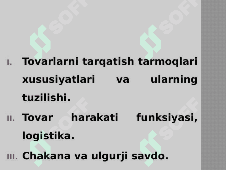 TOVAR SIYOSATI 2