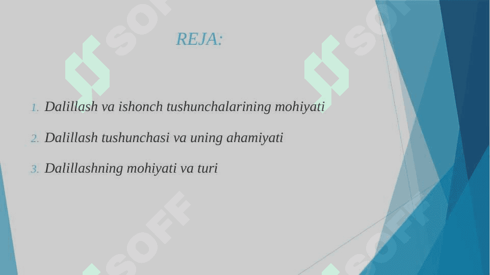Dalilash va ishonch etiqodiy shakilanish jarayoni 2