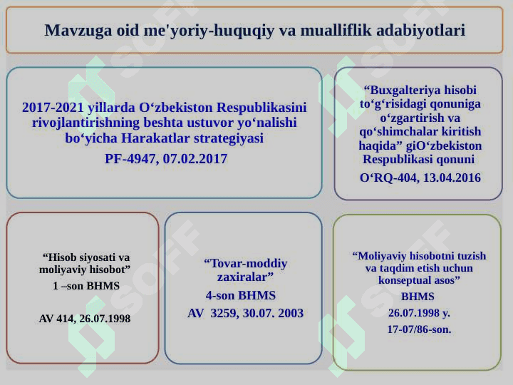 TOVAR-MODDIY ZAXIRALAR HISOBI 3