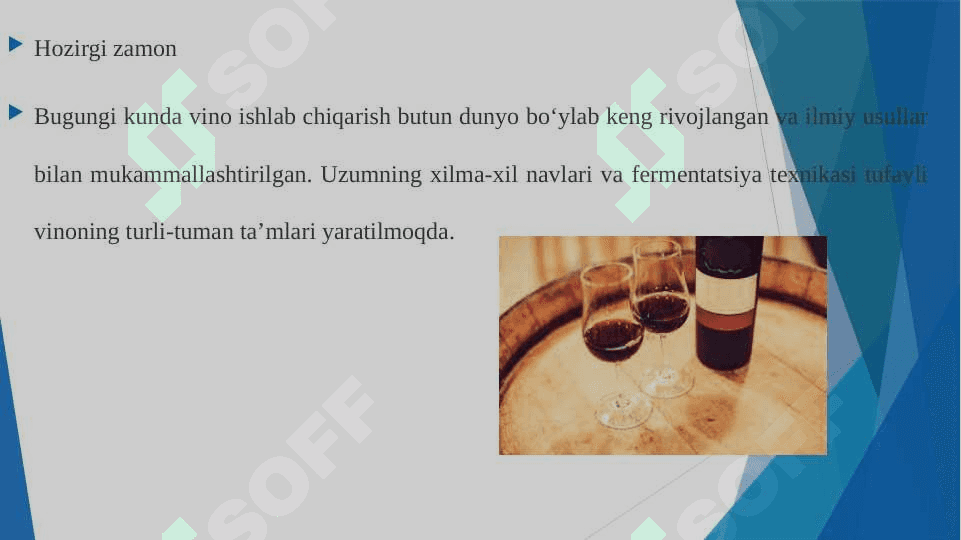 Vino tayyorlash tarixi 7