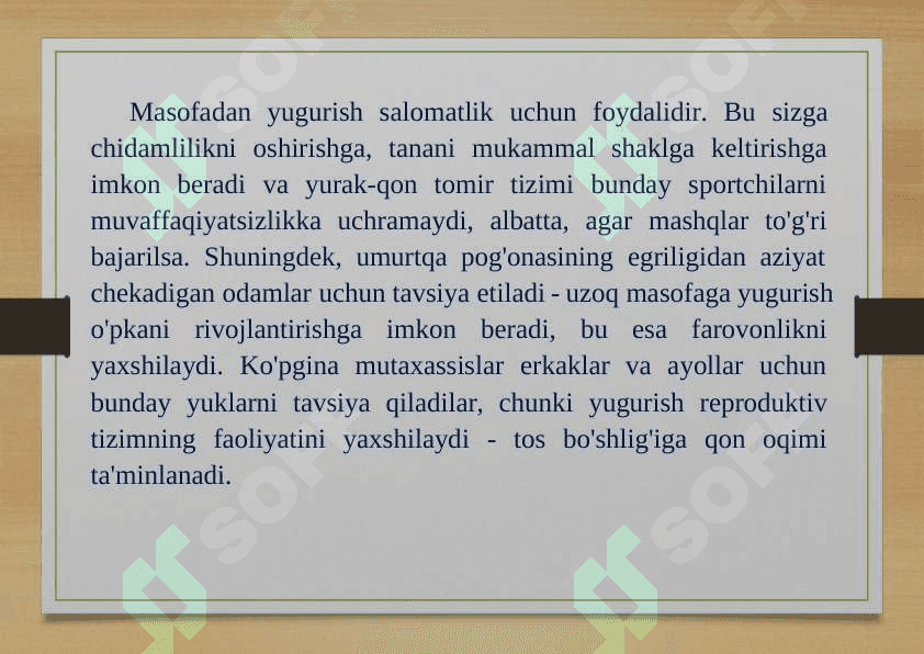 UZOQ MASOFAGA YUGURISH TEXNIKASI 4