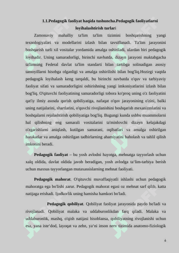 Maktabgacha taʼlim tashkilotlaridagi pedagogik faoliyatlarni loihalashtirish 6