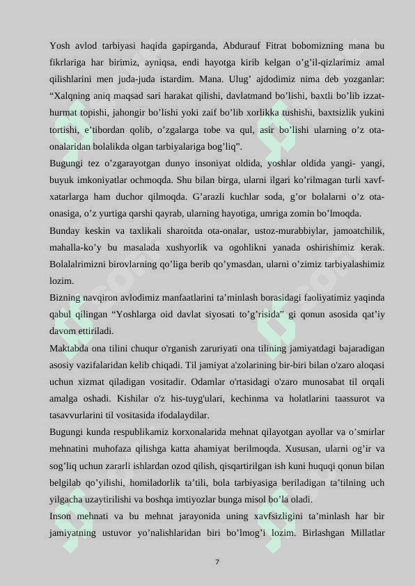 Savod o’rgatish davrida bo’g’in  ustida ishlash 7
