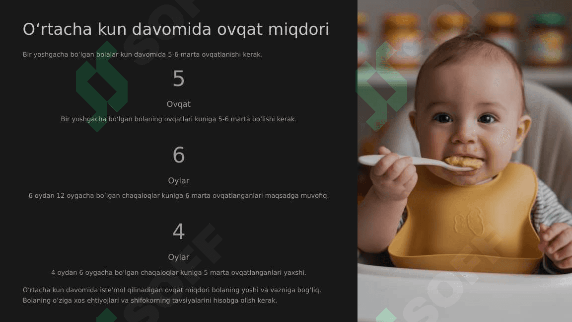Bir yoshgacha boʻlgan bolalarni ovqatlantirish texnikasi 4