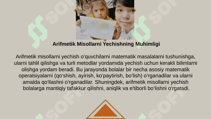 Arifmetik Misollar Yechish Boshlang‘ich Maktabda Matematika Fanini O‘rganishga Tayyorlash 5