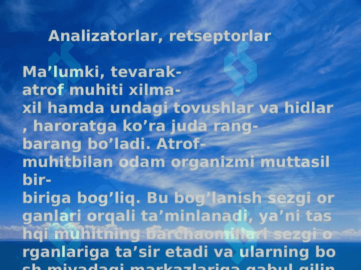 Sezgi organlari 2