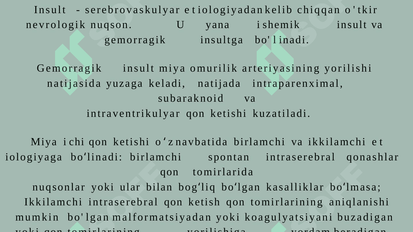 GEMOROGIK  INSULT  DIAGNOSTIKASI 3