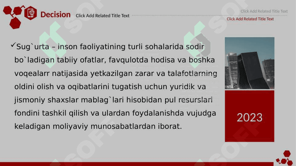 Sug‘urta bozor infratuzilmasining muhim bo‘g‘ini sifatida 5