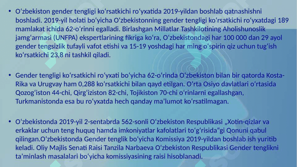 AYOLLAR HUQUQLARI VA GENDER TENLIGI TUSHUNCHASI 3