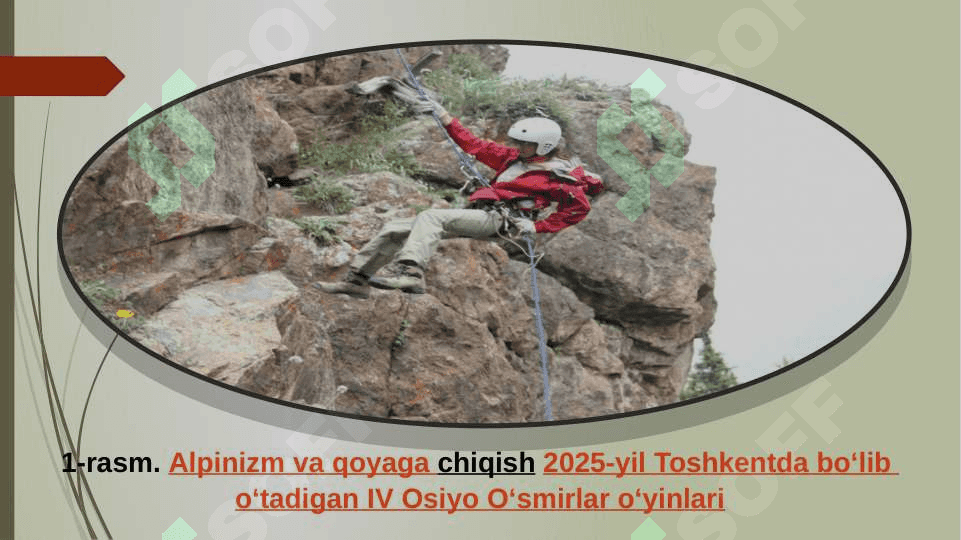 TURIZM SOHASINI RIVOJLANISHIDA SPORTNING O'RNI 7