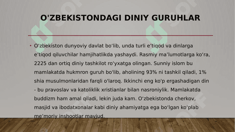 Xalqaro turizmni rivojlantirishda diniy turizmni o’rni (o’zbekiston) 2