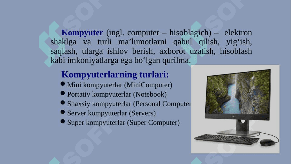 Zamonaviy kompyuter texnikasi 4