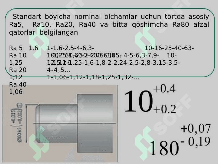 Joizlik va joizlik maydoni tushunchalari. O‘tqazishlar va ularning turlari. O‘tqazishlarning joizlik maydonlari 6