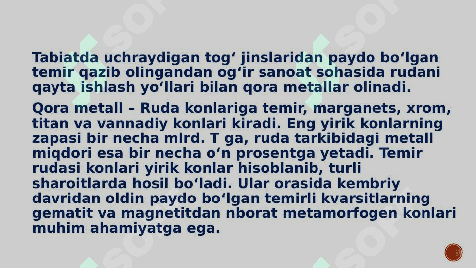 QORA METALLAR 6