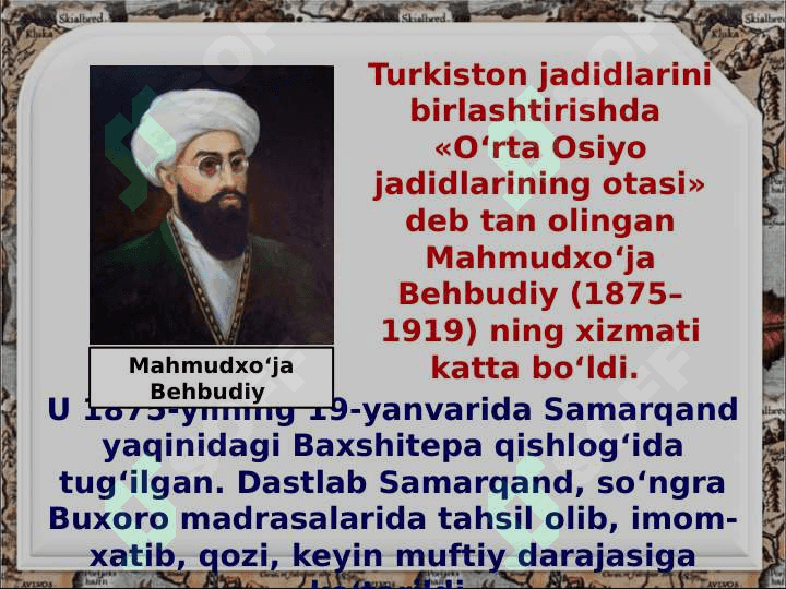 Jadid marifatparvarlarining o'lka ijtimoiy -ma'naviy hayotida tutgan o'rni 5