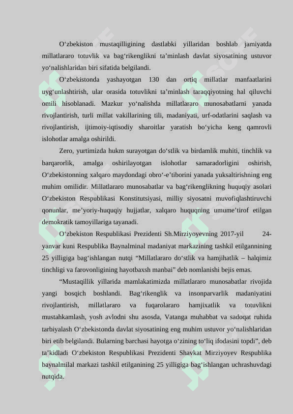 O‘zbekistonda konfessiyalararo diniy bag’rikenglikning tarixiy tajribasi 2