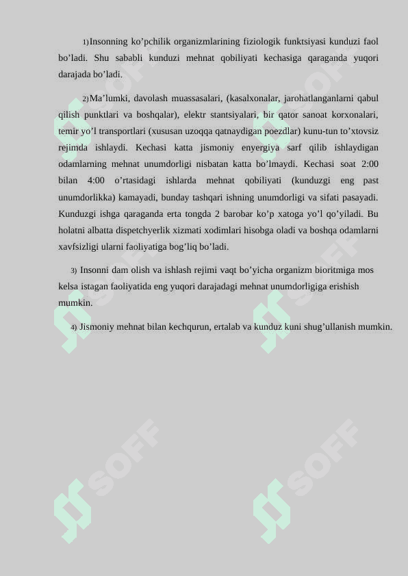 Insоnni mеhnаt qоbiliyati vа uning sаmаrаdоrligini оshirish хususiyatlаri 2