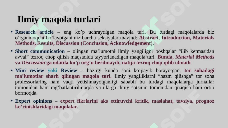 SIFATLI Ilmiy maqola yozish qiyinmi? 6