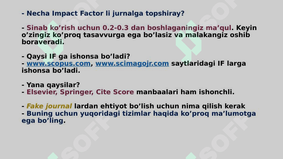 SIFATLI Ilmiy maqola yozish qiyinmi? 7
