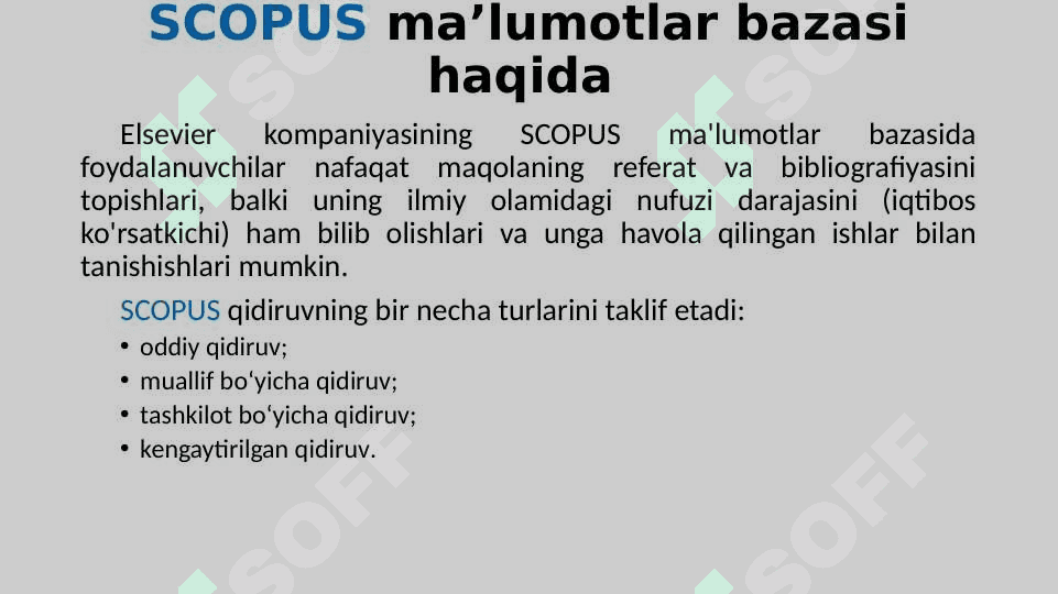 SCOPUS ma'lumotlar bazasida ma'lumotlarni qidirish algoritmi 5