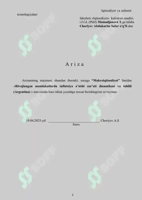 KURS ISHI O’zbekiston soliq siyosati 2