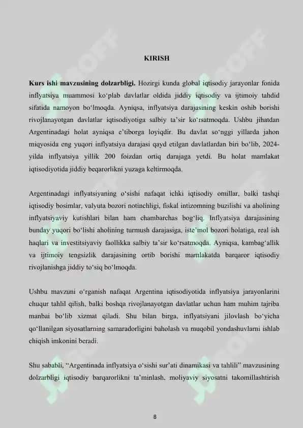 KURS ISHI O’zbekiston soliq siyosati 8