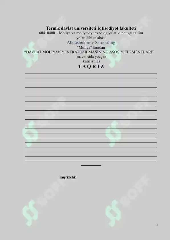 DAVLAT MOLIYAVIY INFRATUZILMASINING ASOSIY ELEMENTLARI 3