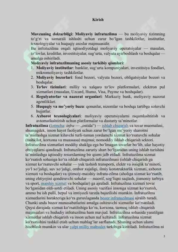 DAVLAT MOLIYAVIY INFRATUZILMASINING ASOSIY ELEMENTLARI 5