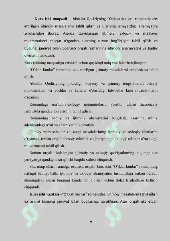 "O'tkan kunlar" 7