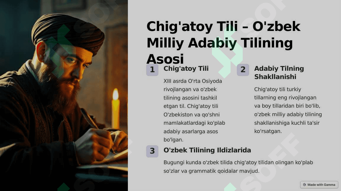 O'zbek tilining tarixi va rivoji 4