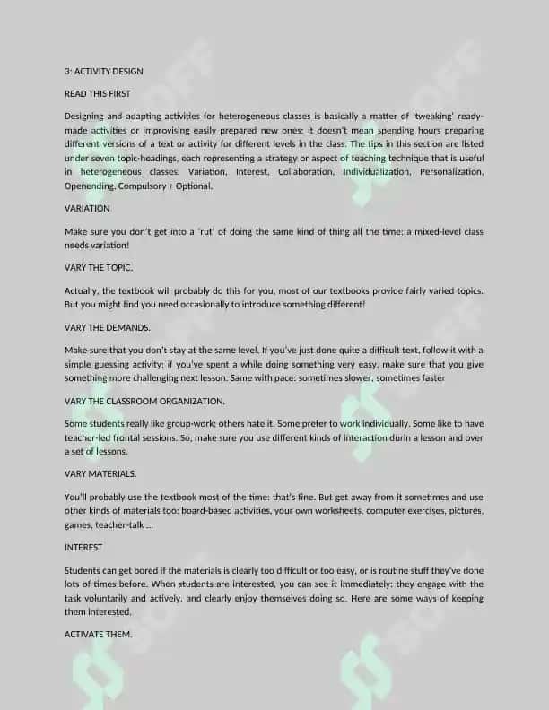 Mixed-ability ESL classes: Challenges and Strategies 7